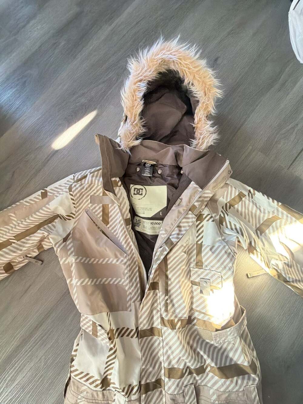 DC Shoes Plaid Insulated Snowboard Ski One-Piece Suit